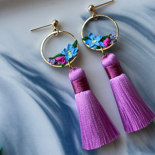 Whisper Purple Tassels