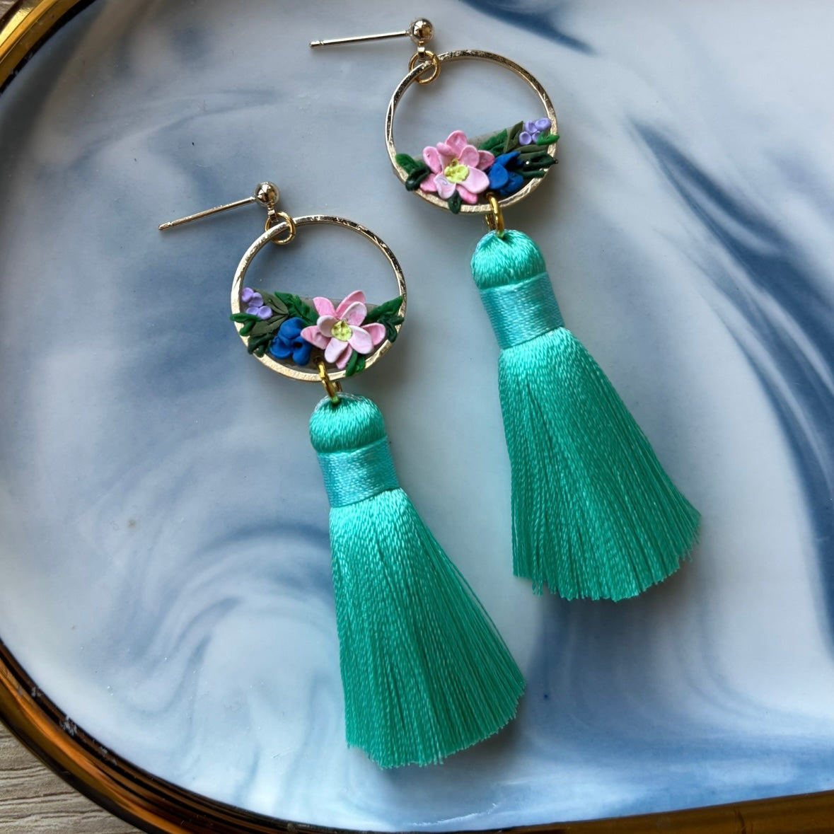 Whispers Green Tassels