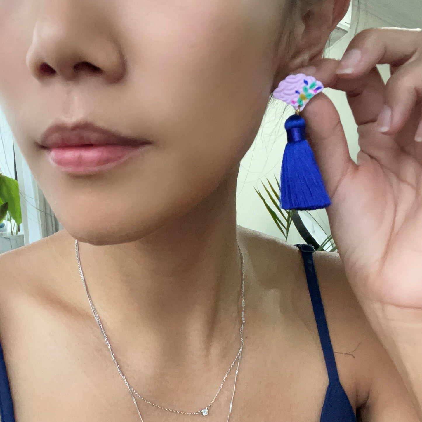 Rainbow Blue Tassel