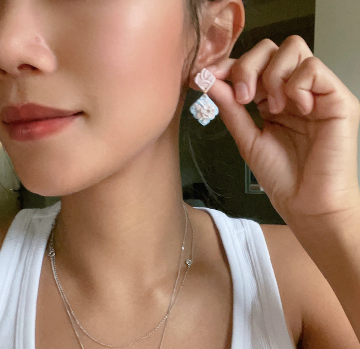 Ginkgo petal earring size gauge