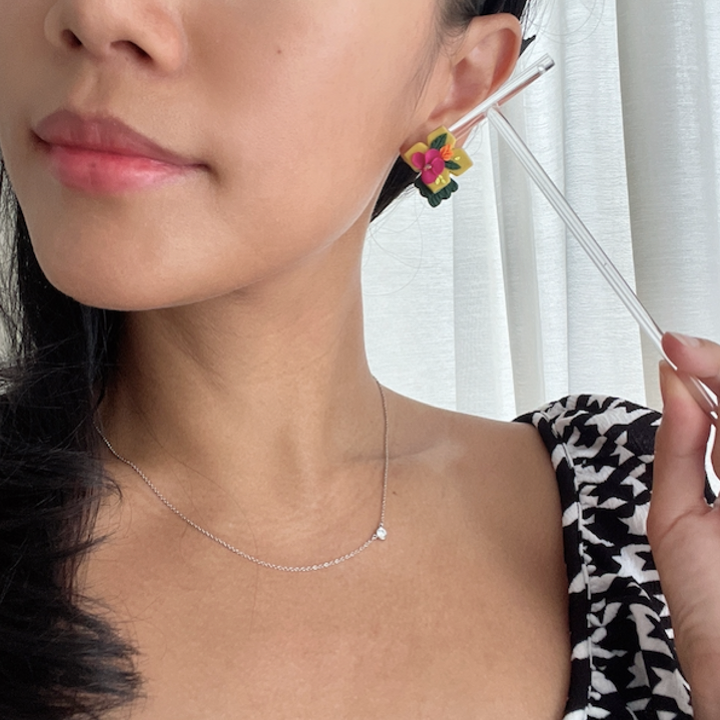 Tropical tail earring size gauge