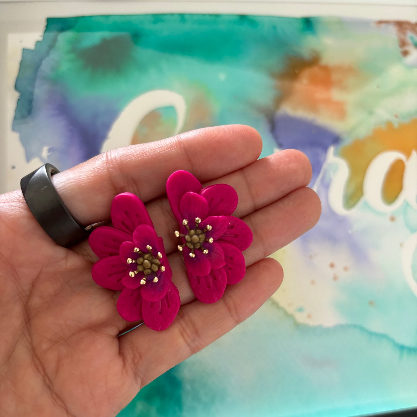 Fuchsia Half Blooms
